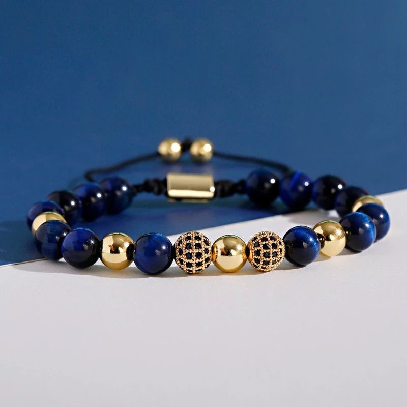 Bracelet homme - bracelets 7 chakras - bracelets cuir homme - bracelets homme luxe 