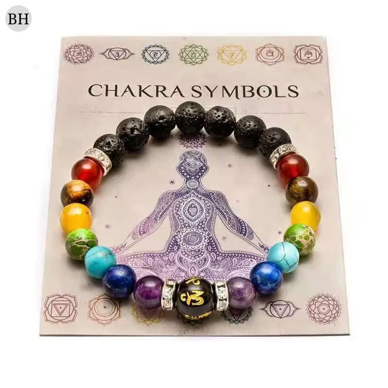 bracelet 7 chakras homme