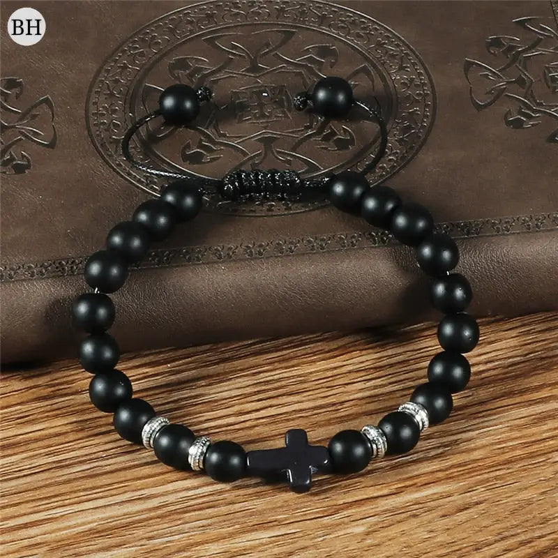 bracelet avec croix homme