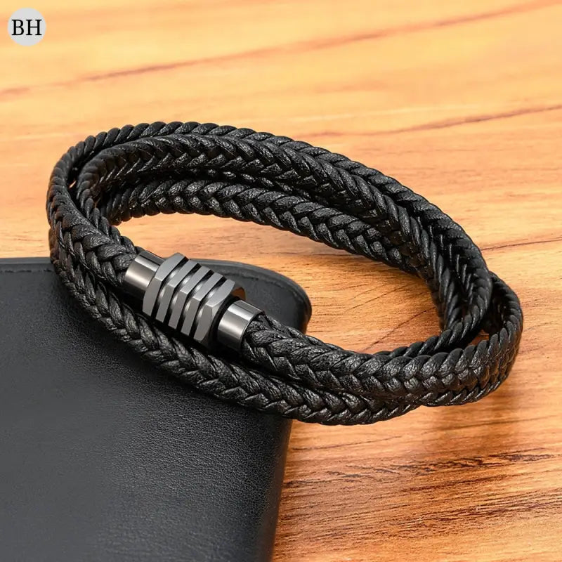 Bracelet cordon cuir homme
