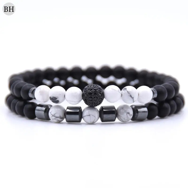 Bracelets homme - bracelets homme perle - bracelets pierres - bracelets perle - bracelets pour homme - bracelets homme luxe- bracelets noir et blanc - bracelets pas cher - bracelets en perle - bracelets de perle - cadeau pour homme - cadeau homme - braceletshomme.fr - bracelets homme perle noir et blanc - bracelets noir et blanc