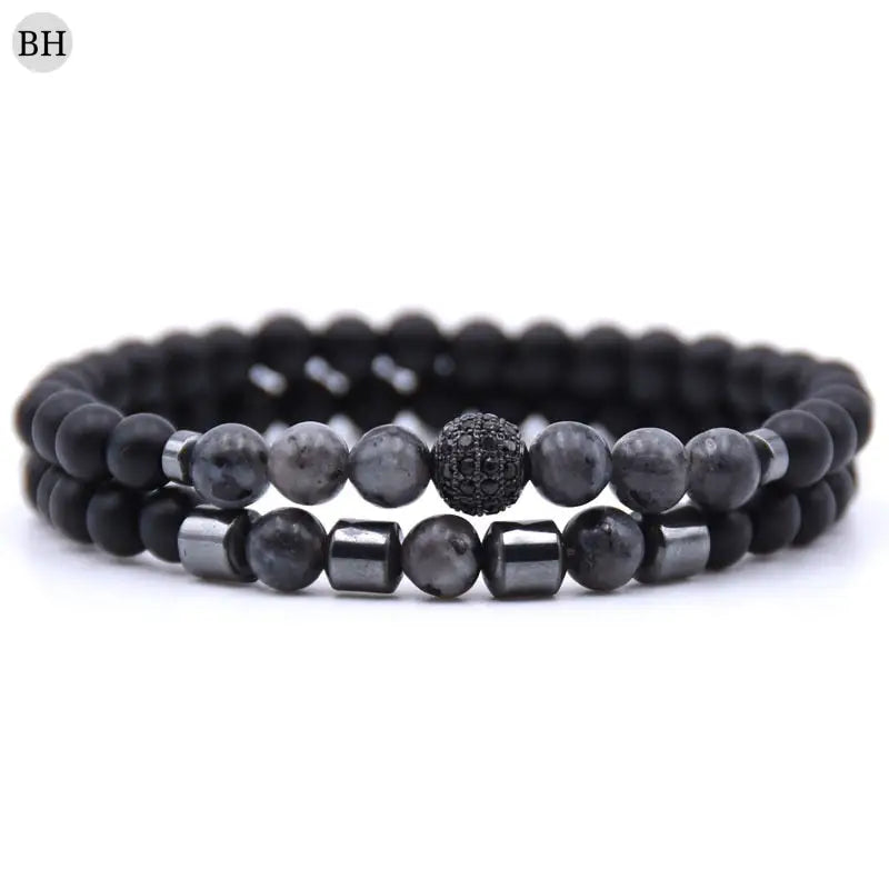 Bracelets homme - bracelets homme perle - bracelets pierres - bracelets perle - bracelets pour homme - bracelets homme luxe- bracelets noir et blanc - bracelets pas cher - bracelets en perle - bracelets de perle - cadeau pour homme - cadeau homme - braceletshomme.fr - bracelets homme perle noir et gris - bracelets noir et gris