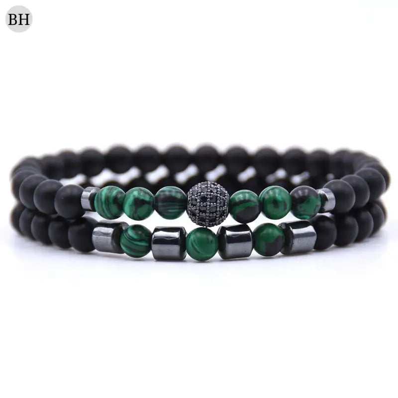 Bracelets homme - bracelets homme perle - bracelets pierres - bracelets perle - bracelets pour homme - bracelets homme luxe- bracelets noir et blanc - bracelets pas cher - bracelets en perle - bracelets de perle - cadeau pour homme - cadeau homme - braceletshomme.fr - bracelets noir et vert - bracelets homme perle noir et vert 