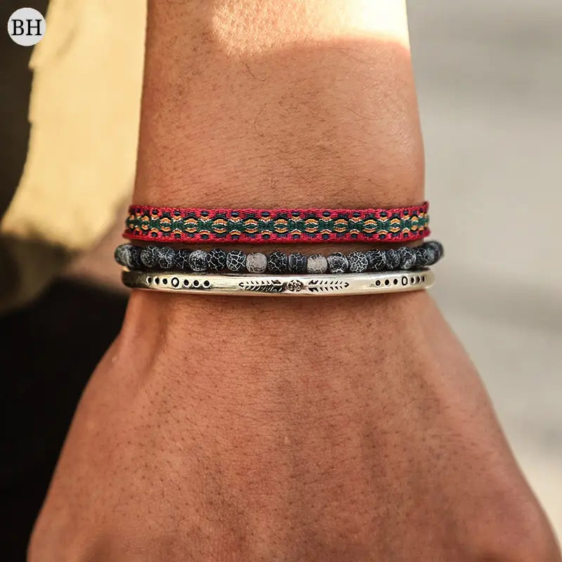 Bracelet jonc bouddhiste