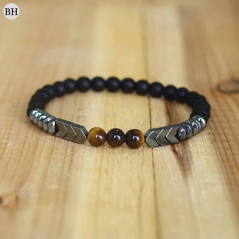 Bracelet onyx homme