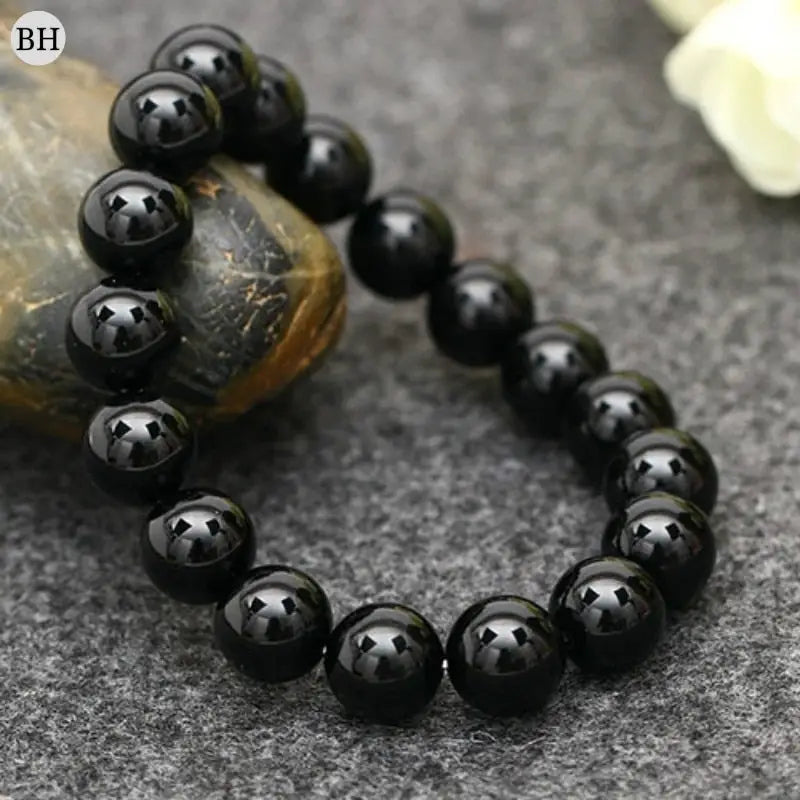 bracelet perle noir homme