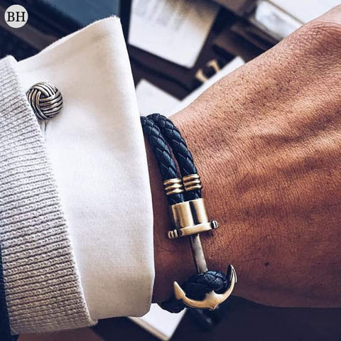 bracelets homme ancre