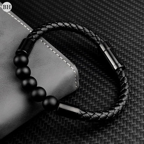 bracelets homme cuir