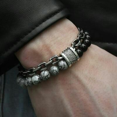 bracelets homme perle - pourquoi les hommes portent des bracelets - bracelets cuir homme - bracelets homme acier - bracelets homme