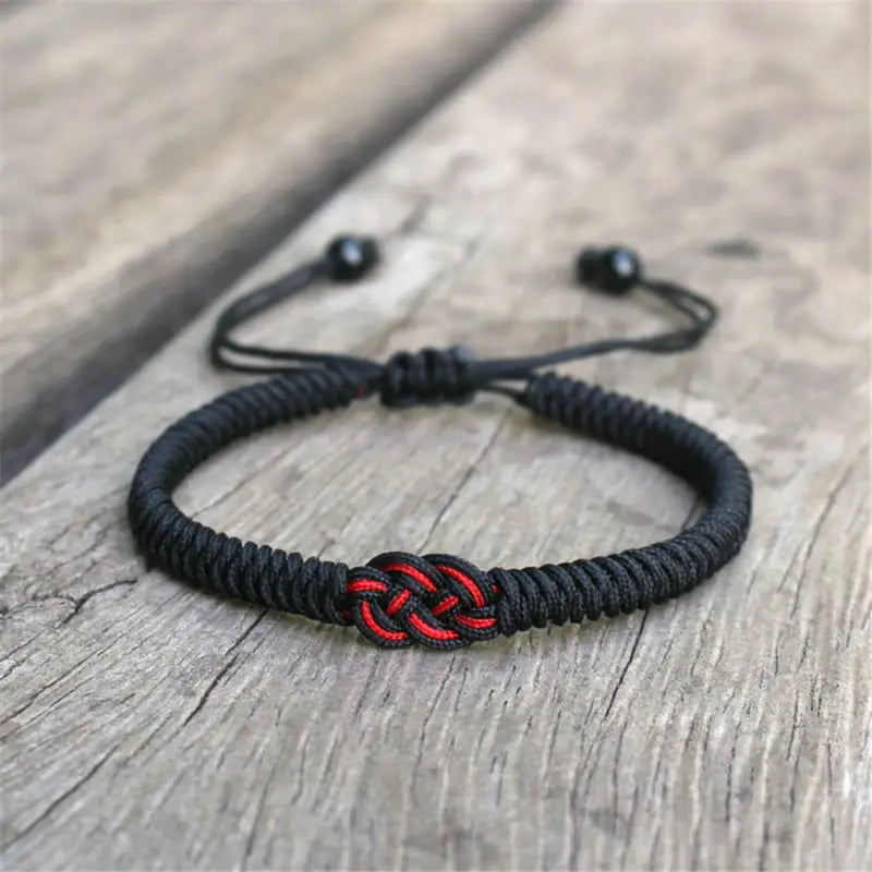 Bracelet cordon rouge homme