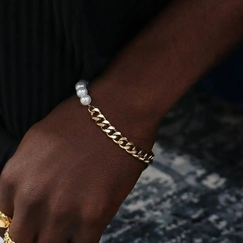 Bracelet perle homme tendance