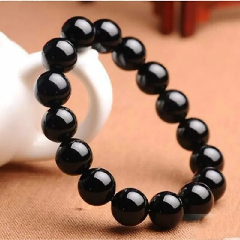bracelet perle noir homme