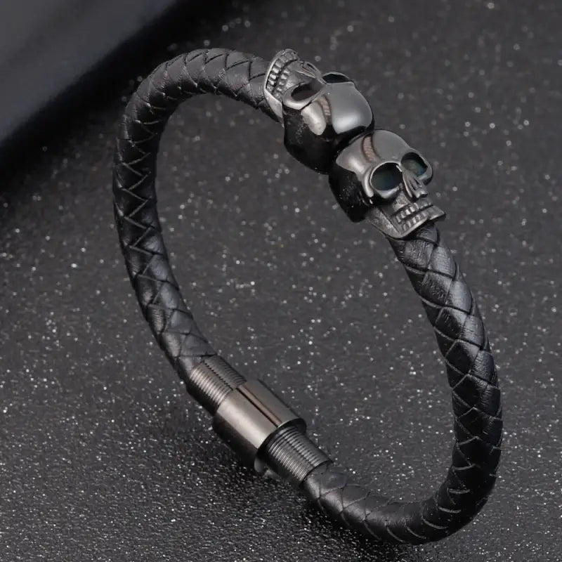 Bracelets Cuir Homme - Tête de mort | braceletshomme.fr