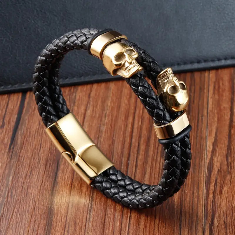 Bracelets Cuir Homme - Tête de mort | braceletshomme.fr
