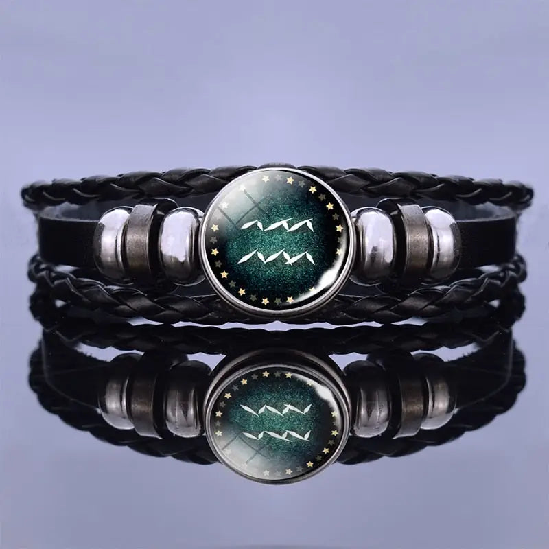 Bracelets Cuir Homme - Signe Du Zodiac | braceletshomme.fr