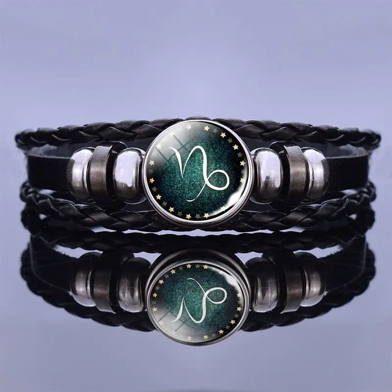 Bracelets Cuir Homme - Signe Du Zodiac | braceletshomme.fr