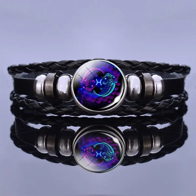 Bracelets Cuir Homme - Signe Du Zodiac | braceletshomme.fr