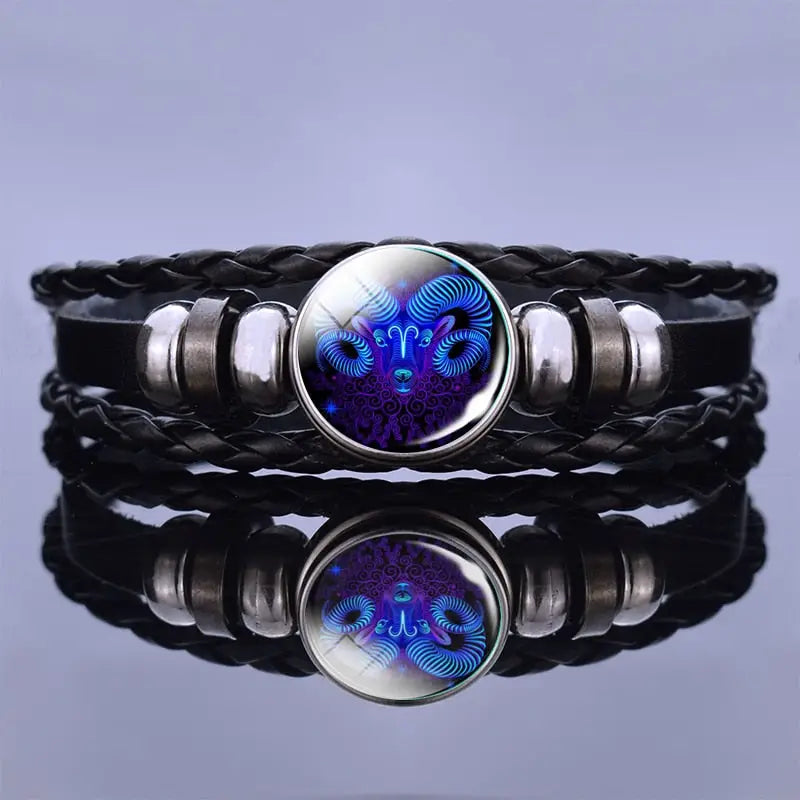 Bracelets Cuir Homme - Signe Du Zodiac | braceletshomme.fr