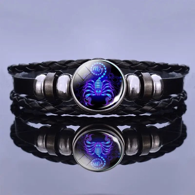 Bracelets Cuir Homme - Signe Du Zodiac | braceletshomme.fr