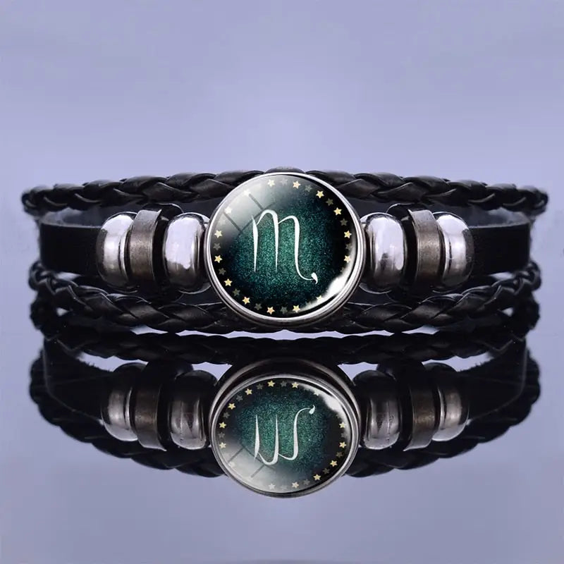 Bracelets Cuir Homme - Signe Du Zodiac | braceletshomme.fr