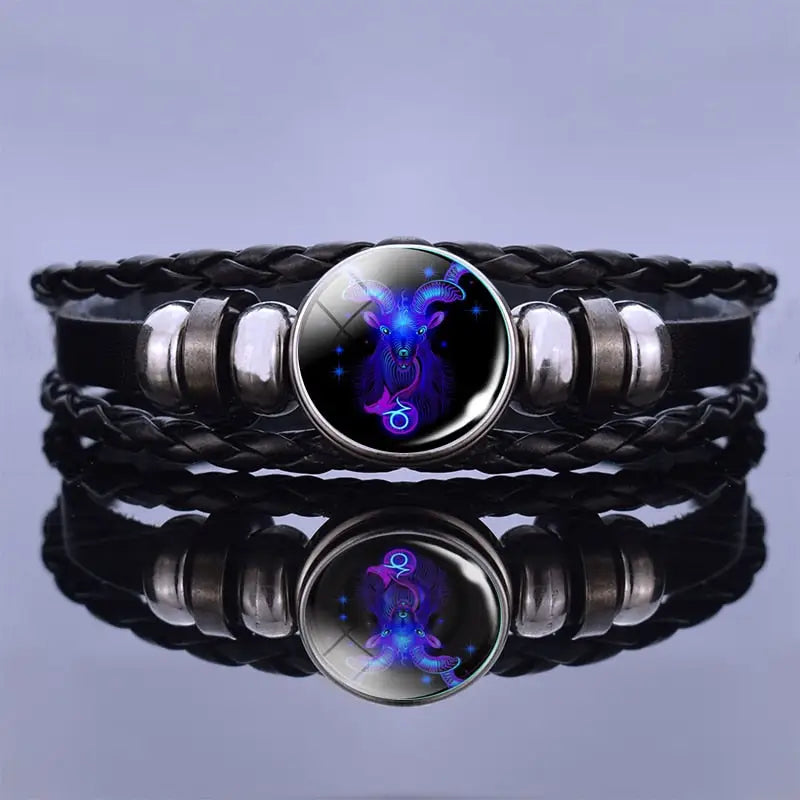 Bracelets Cuir Homme - Signe Du Zodiac | braceletshomme.fr