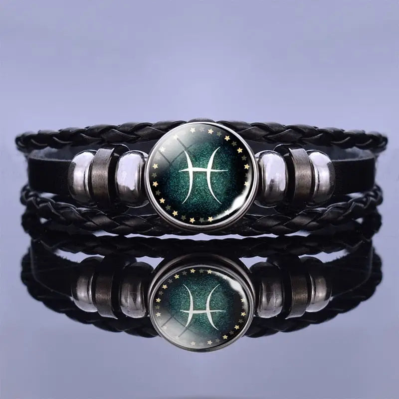 Bracelets Cuir Homme - Signe Du Zodiac | braceletshomme.fr
