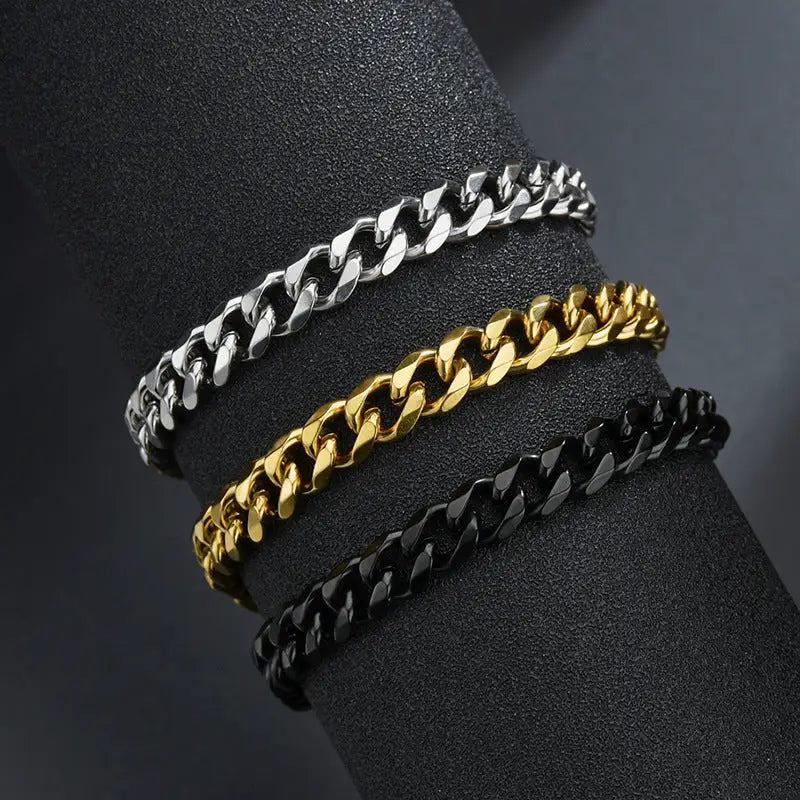 Bracelets Homme Acier - Cubain | braceletshomme.fr