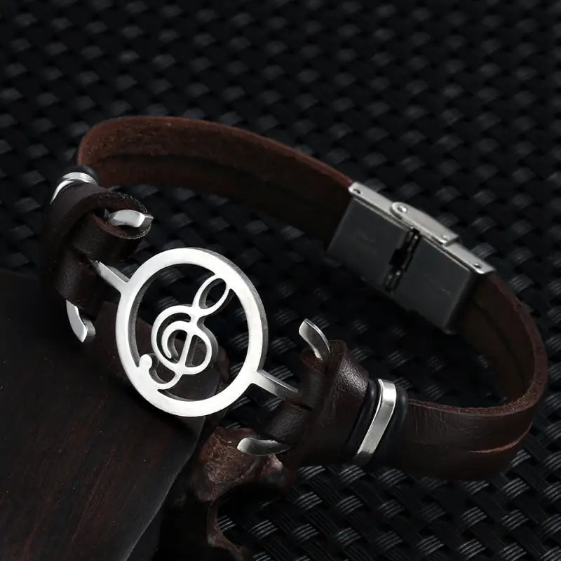 Bracelets Homme Cuir - Musique | braceletshomme.fr