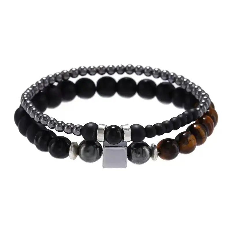 Bracelets Homme perle - Le Duo | braceletshomme.fr
