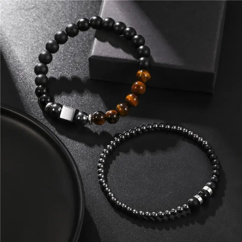Bracelets Homme perle - Le Duo | braceletshomme.fr