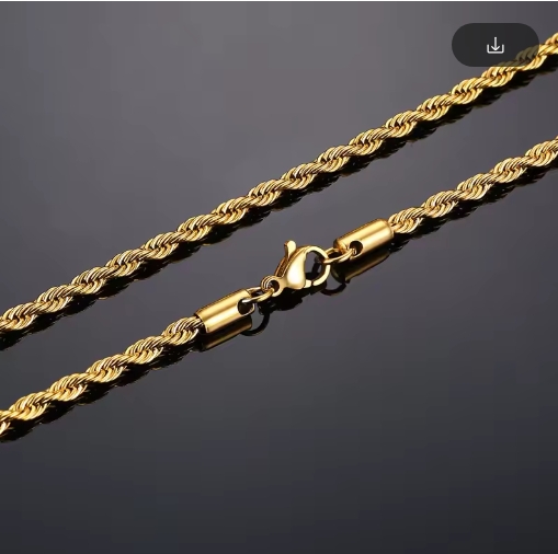 Collier doré pour homme, chaîne élégante en métal brillant, idéal pour un style sophistiqué et tendance.